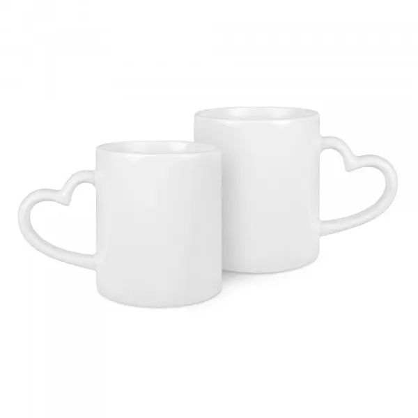 Mugs Duo cœur personnalisé