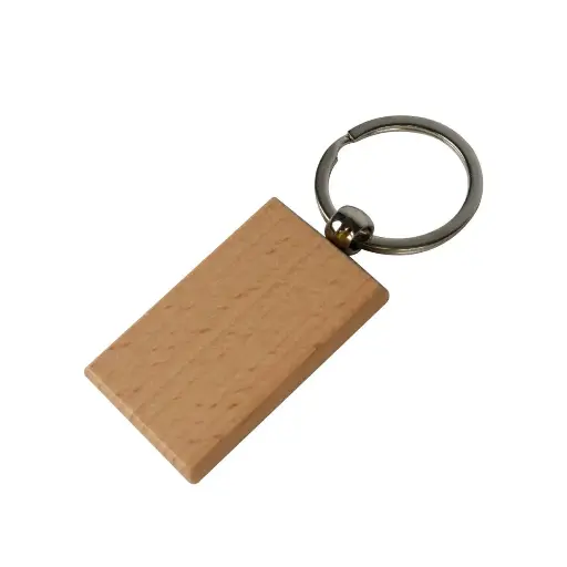Porte clé en bois - gravure personnalisée