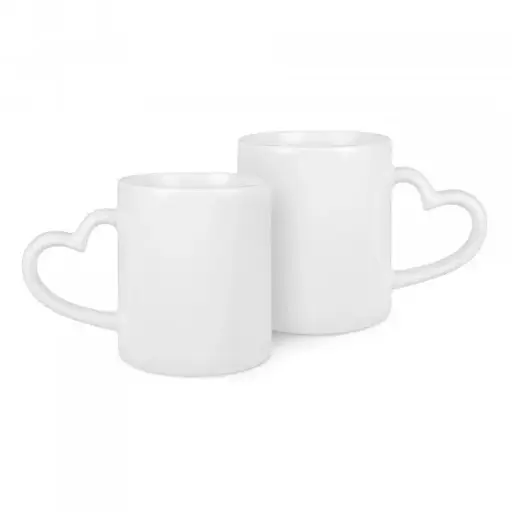 Mugs Duo cœur personnalisé